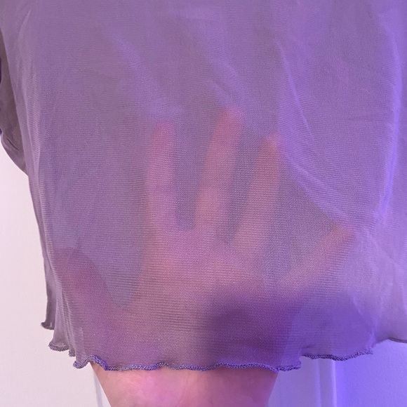 Purple Mesh Top - Picture 3 of 3